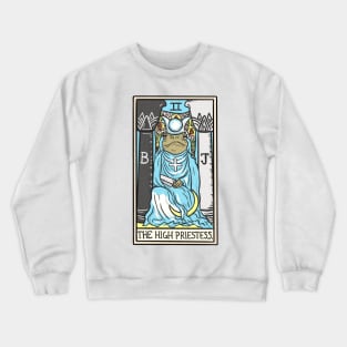 The High Priestess Toad Tarot Card Crewneck Sweatshirt